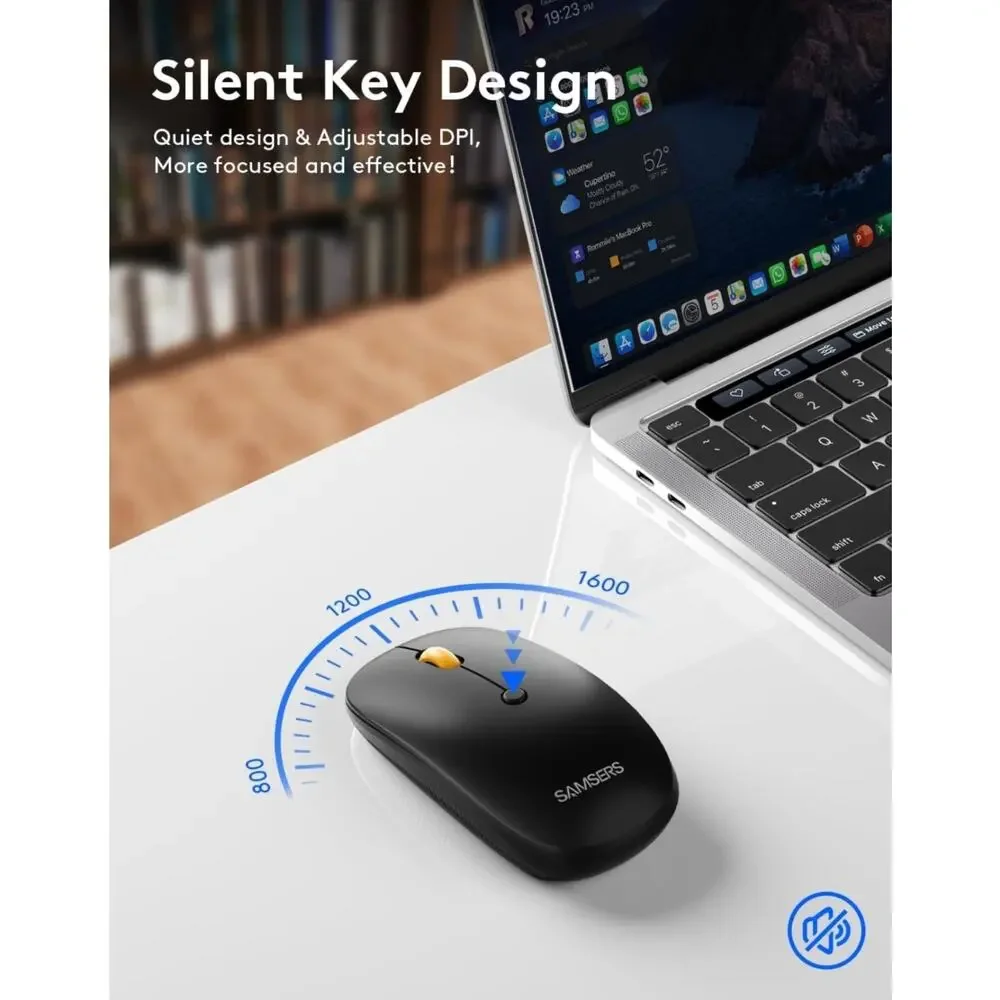 Samsers Foldable Bluetooth Keyboard & Mouse Combo USB-C Rechargeable Open Box